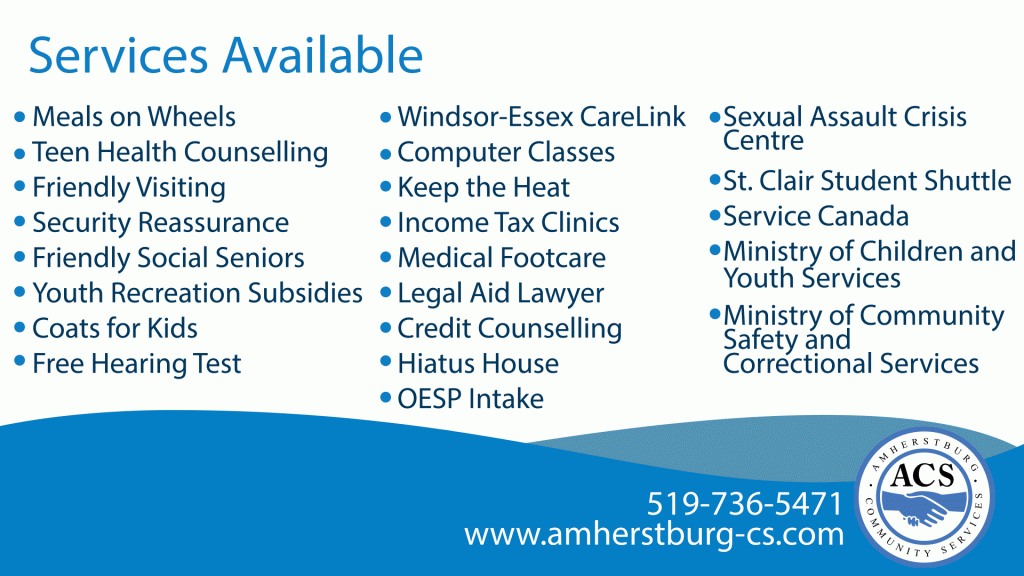 Services available in amherstburg lasalle harrow and mcgregor