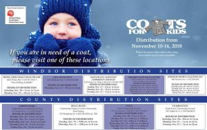 Coats for Kids Distribution Schedule