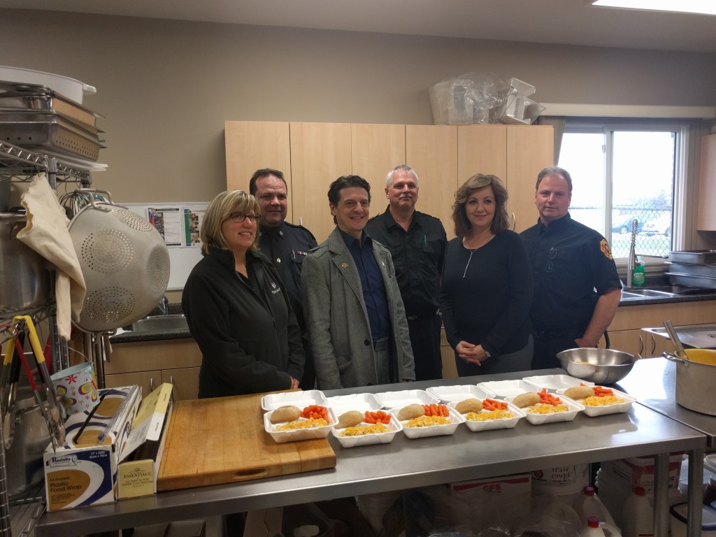 From left to right: Heather Vandenhave, Seasons Amherstburg | Tim Berthiaume, Police Chief, Amherstburg Police | Mayor Aldo DiCarlo of Amherstburg | Lee Tome, Assistant Deputy Chief, Amherstburg Fire Department | Kathy DiBartolomeo, Executive Director, Amherstburg Community Services | Ron Meloche, Captain, Amherstburg Fire Department