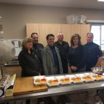 From left to right: Heather Vandenhave, Seasons Amherstburg | Tim Berthiaume, Police Chief, Amherstburg Police | Mayor Aldo DiCarlo of Amherstburg | Lee Tome, Assistant Deputy Chief, Amherstburg Fire Department | Kathy DiBartolomeo, Executive Director, Amherstburg Community Services | Ron Meloche, Captain, Amherstburg Fire Department